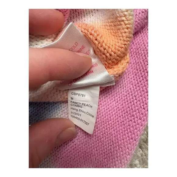 Design History Tie-Dye Sweater - Girls' Size MediumPink/Blue/ Orange Pastel - Picture 5 of 11